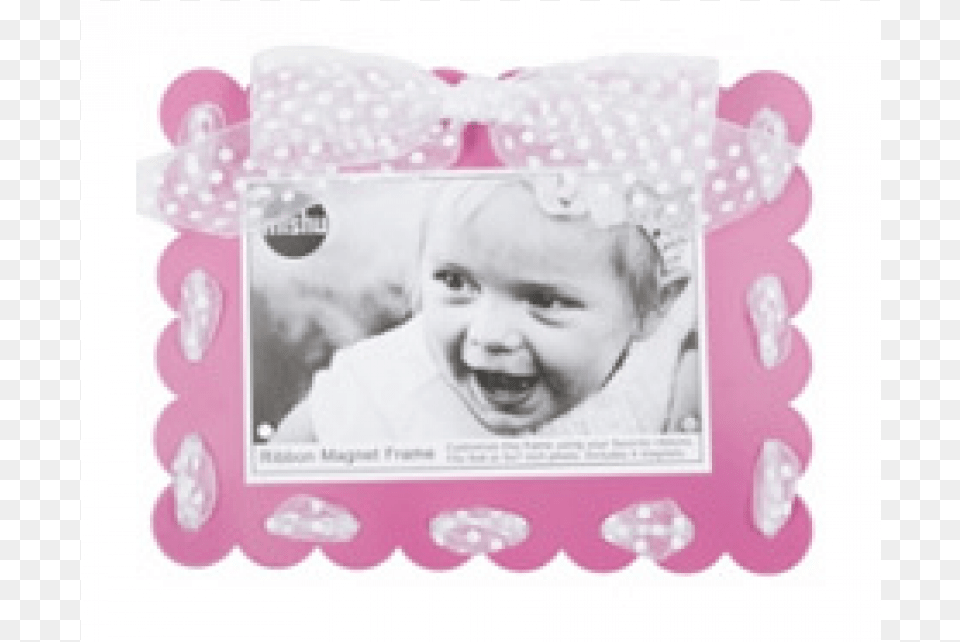 Mishu Designs Ribbon Magnet Picture Frame Hot Pink, Baby, Person, Envelope, Mail Free Png Download