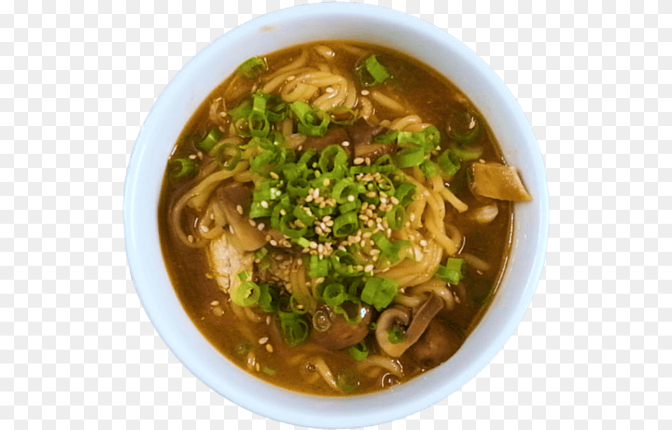 Miso Chicken Ramen Feu, Bowl, Dish, Food, Meal Png Image