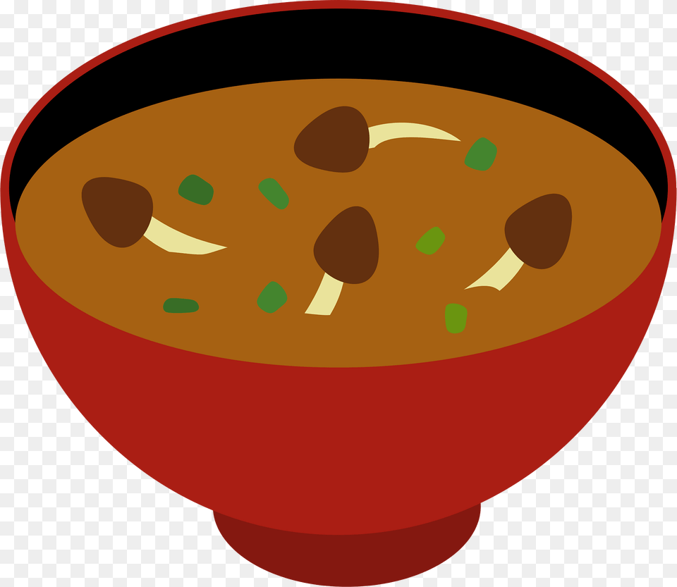 Miso Soup Food Clipart, Bowl, Dish, Meal, Soup Bowl Free Png