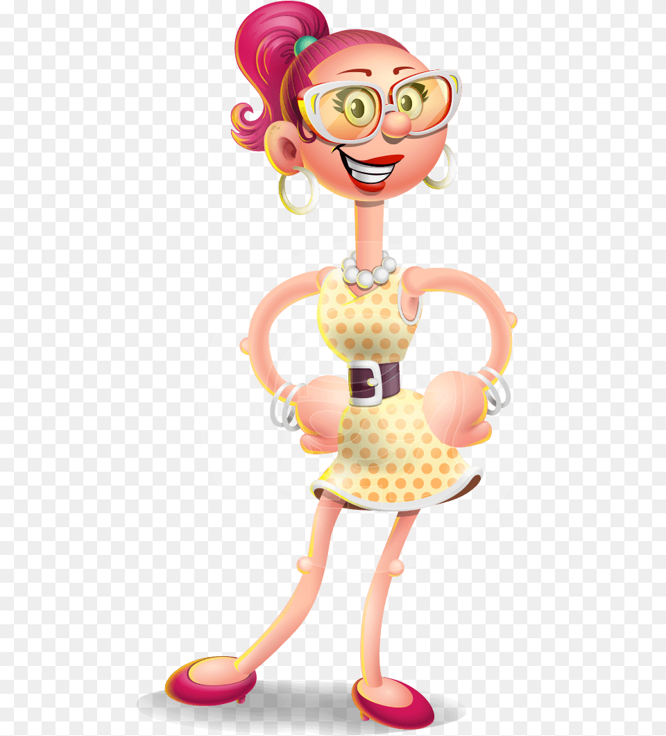 Miss Charlene Polka Dot Cartoon, Doll, Toy, Face, Head Free Png Download