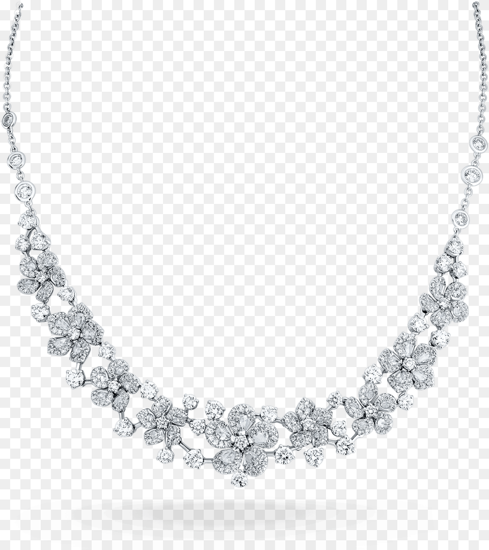 Miss Daisy Bib Necklace Necklace, Accessories, Diamond, Gemstone, Jewelry Png Image