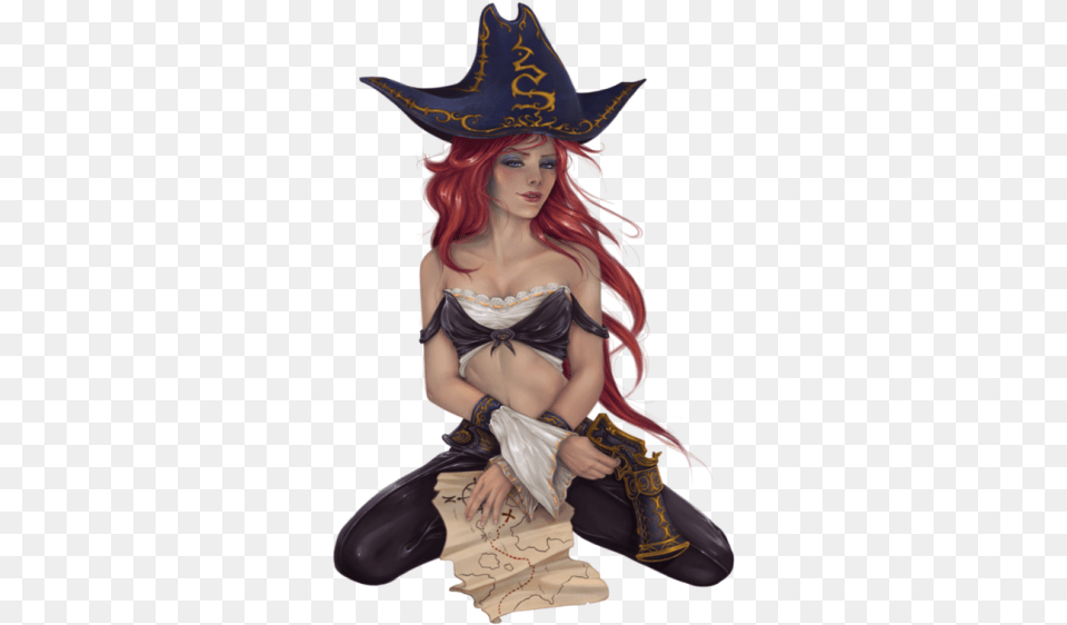 Miss Fortune By Aonodori, Adult, Clothing, Female, Hat Free Png Download
