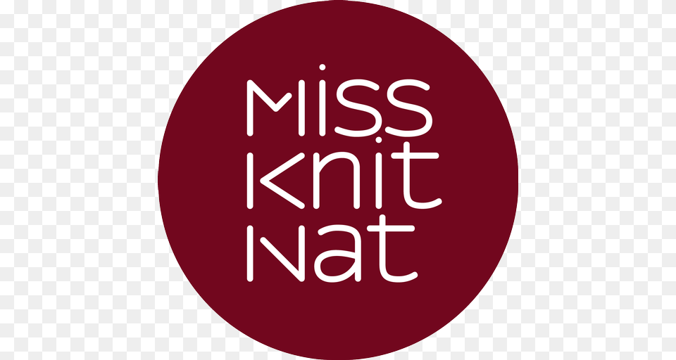 Miss Knit Nat, Maroon, Text Png