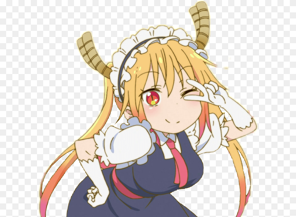 Miss Kobayashi S Dragon Maid Tohru Chibi Tohru Dragon Maid, Book, Comics, Publication, Baby Free Png Download