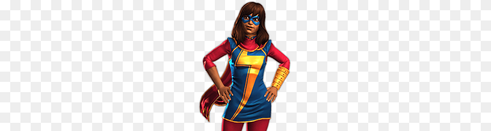 Miss Marvel, Clothing, Costume, Person, Long Sleeve Png Image