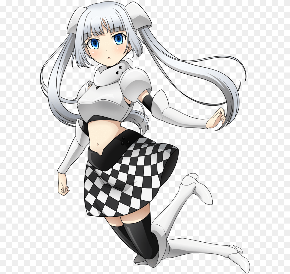 Miss Monochrome Is From The Popular Anime Boku No Pico Miss Monochrome, Book, Comics, Publication, Manga Png