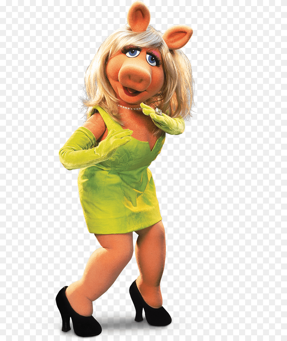 Miss Piggy Full Body, Child, Person, Girl, Female Png Image