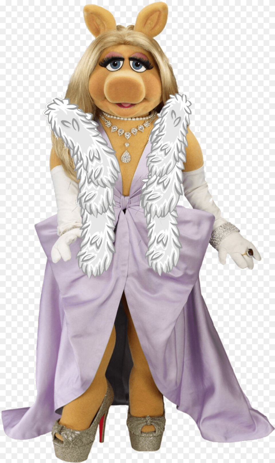 Miss Piggy In Pink Dress Miss Piggy In A Dress, Person, Face, Head, Accessories Free Transparent Png