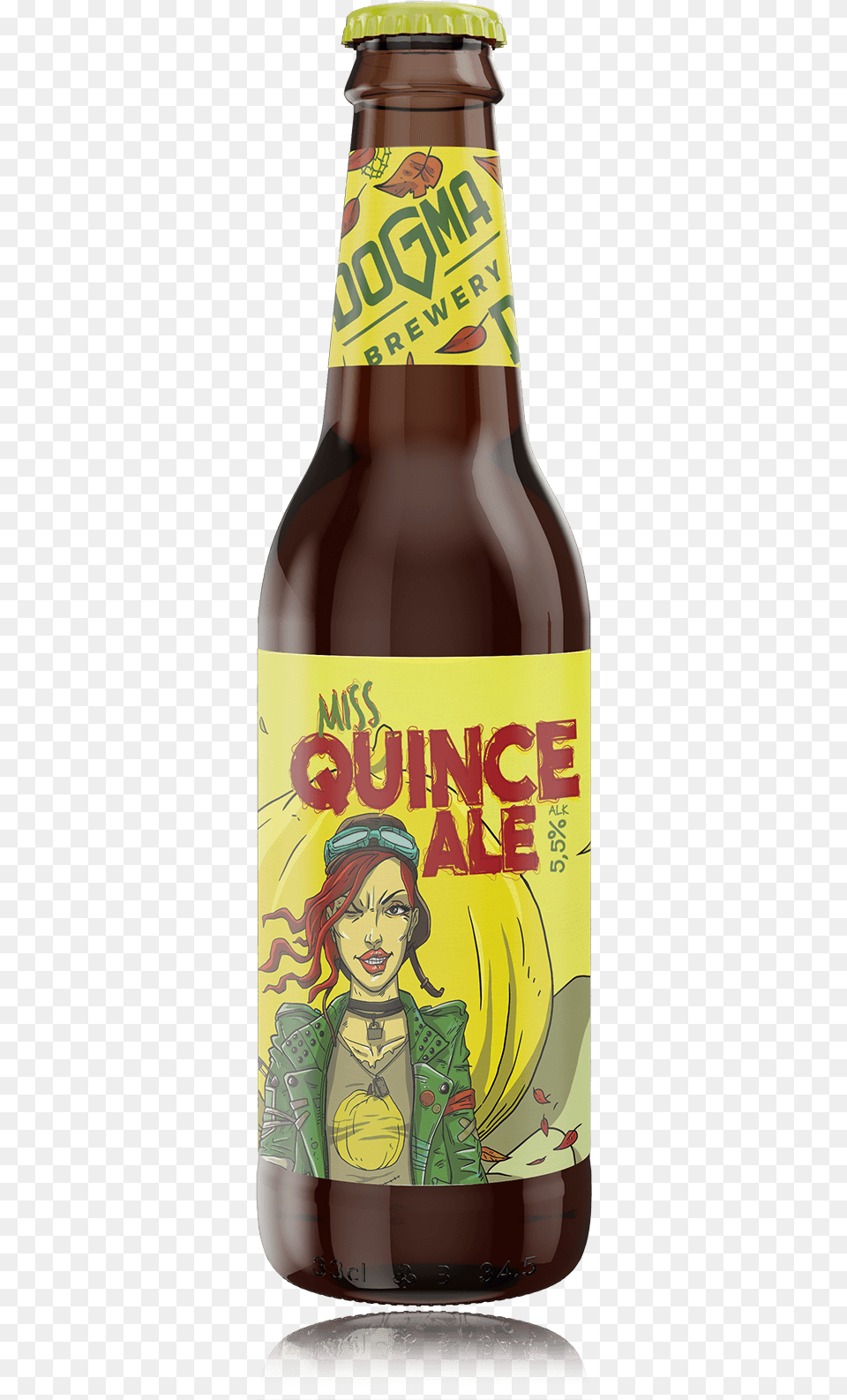 Miss Quince Miss Quince Glass Bottle, Alcohol, Beer, Beer Bottle, Beverage Png