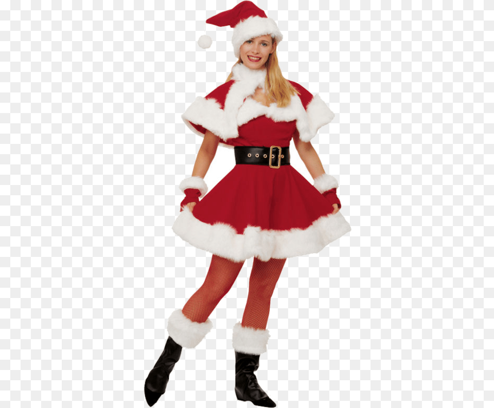 Miss Santa Dress Uk, Clothing, Costume, Person, Child Free Transparent Png