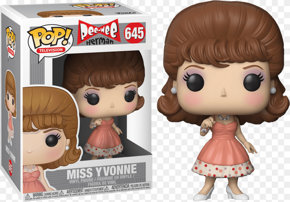 Miss Yvonne Pop Vinyl Figure Pop Tv Miss Yvonne, Doll, Toy, Baby, Person Png