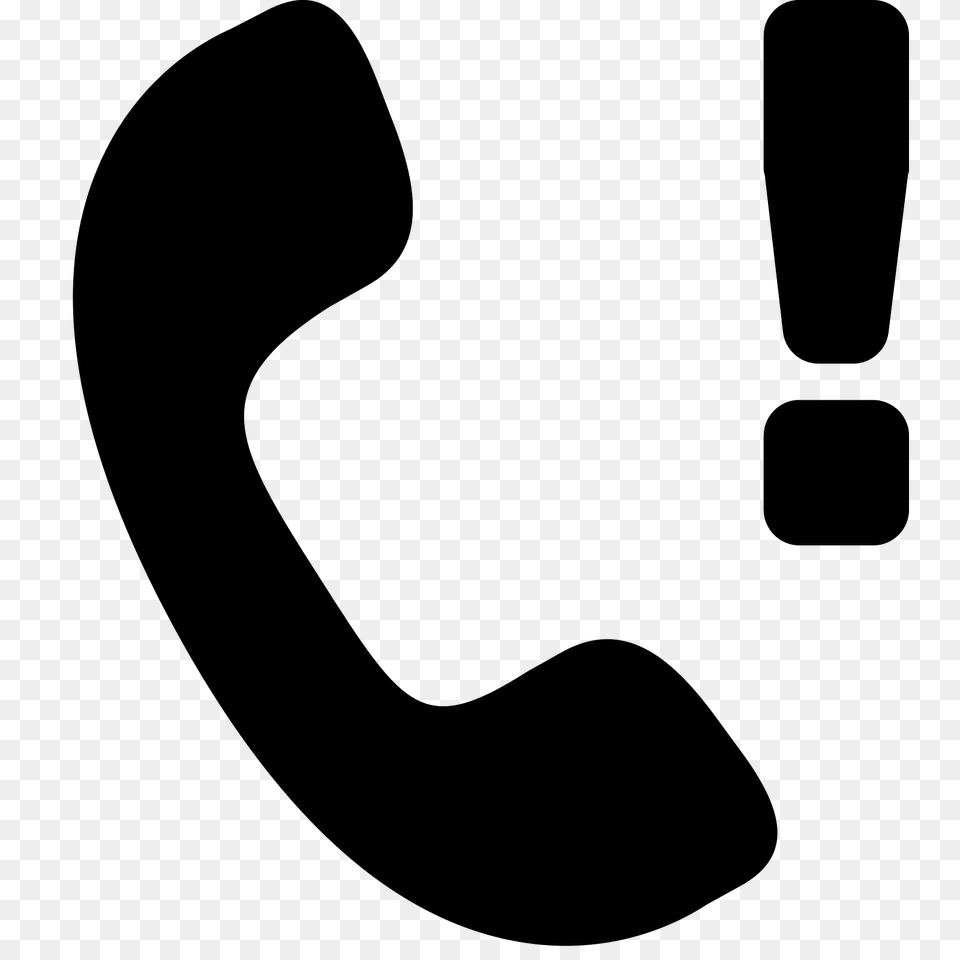 Missed Call Icon, Gray Png Image