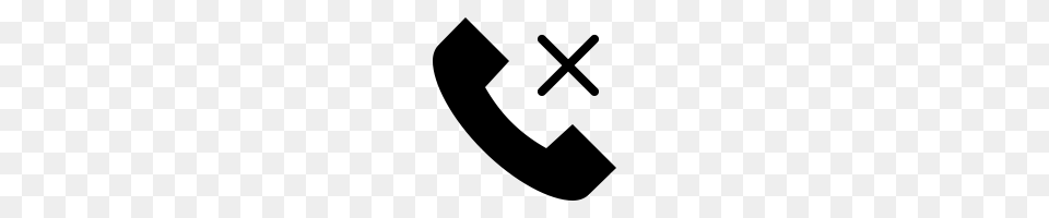 Missed Call Icons Noun Project, Gray Free Png