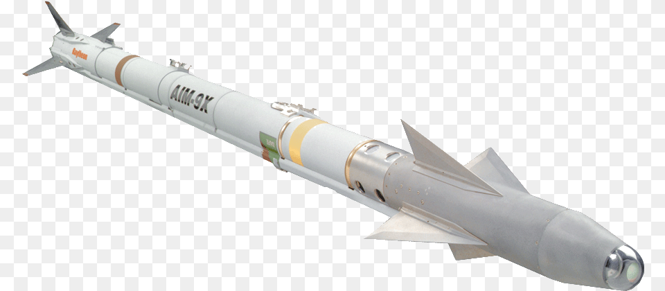 Missile Aim 9 Sidewinder, Ammunition, Rocket, Weapon Png