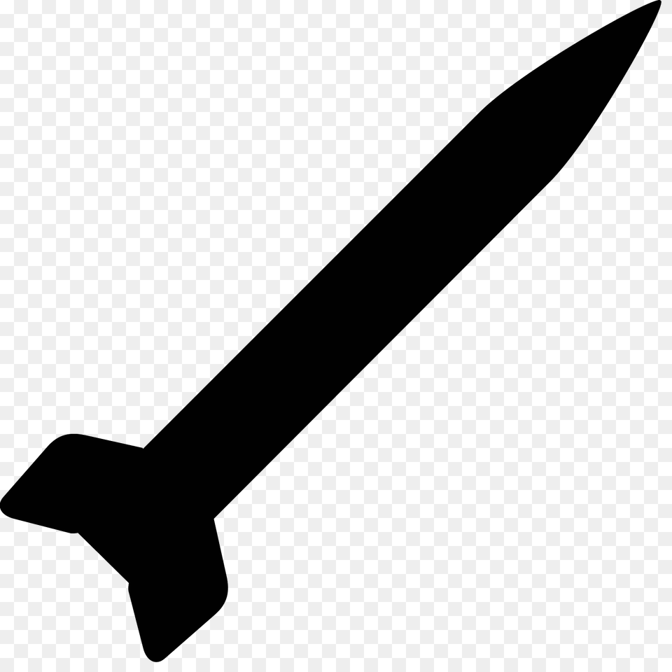 Missile Icon, Gray Png