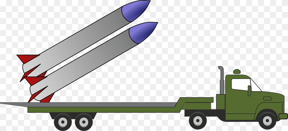 Missile Truck Clipart, Ammunition, Weapon, Machine, Wheel Free Transparent Png