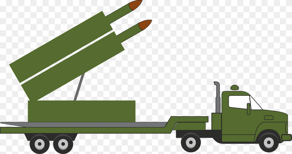 Missile Truck V5 Clipart, Ammunition, Weapon, Machine, Wheel Free Png Download