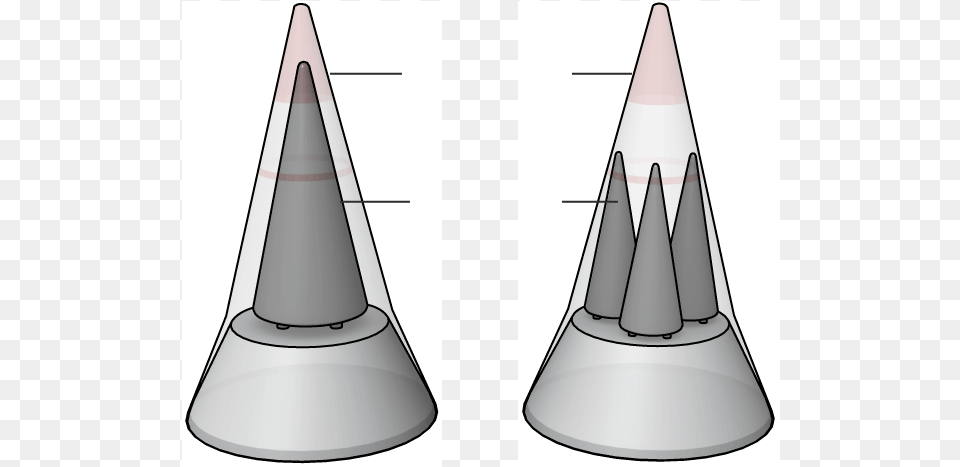 Missile With Multiple Warheads, Cone Free Png