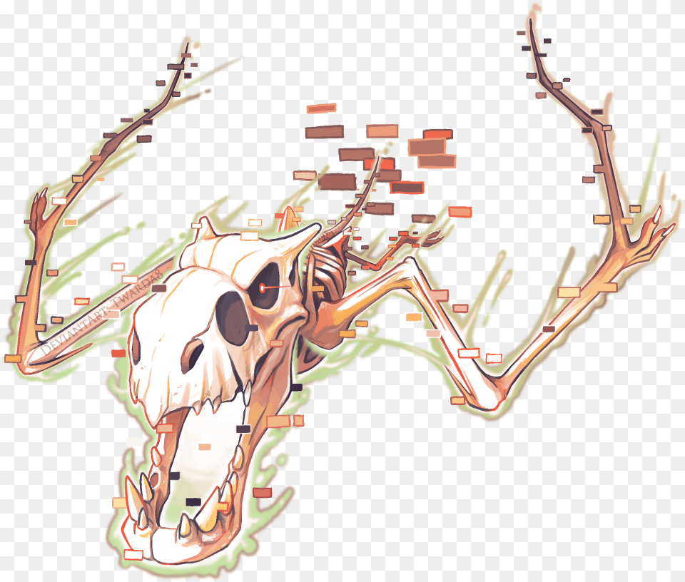 Missingno Just Had To Be A Part Of Our Generation I Pokemon Missingno Fanart, Animal, Deer, Mammal, Wildlife Png Image