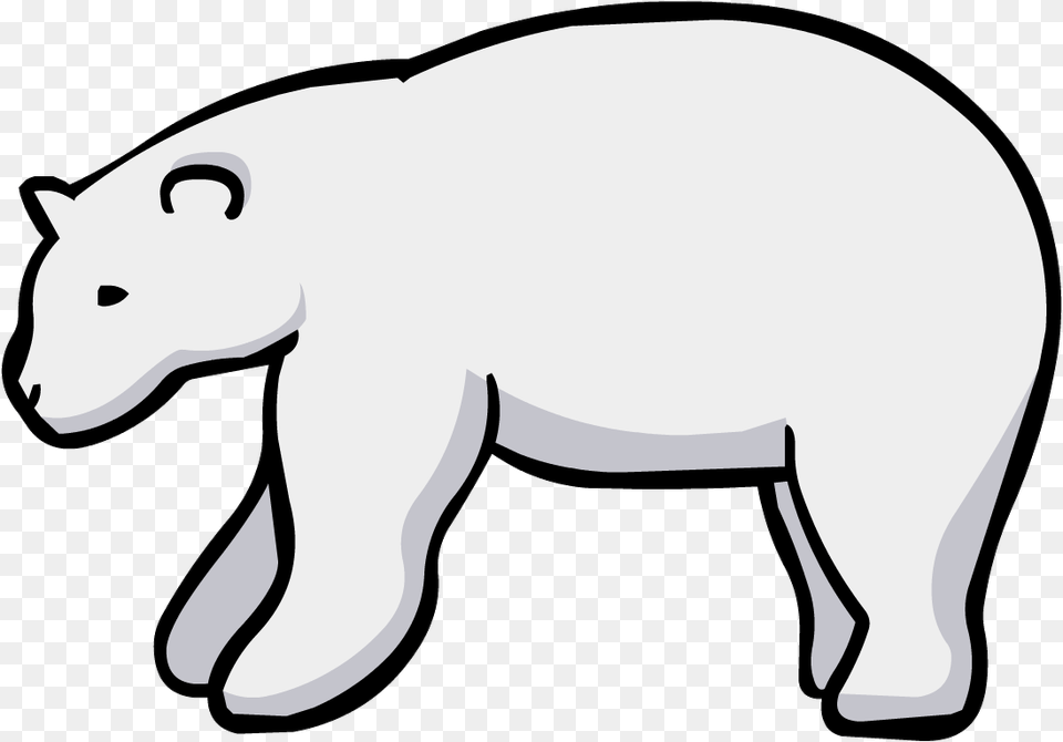 Mission 5 Polar Bear Oso Polar Blanco Y Negro, Animal, Wildlife, Mammal, Baby Png Image
