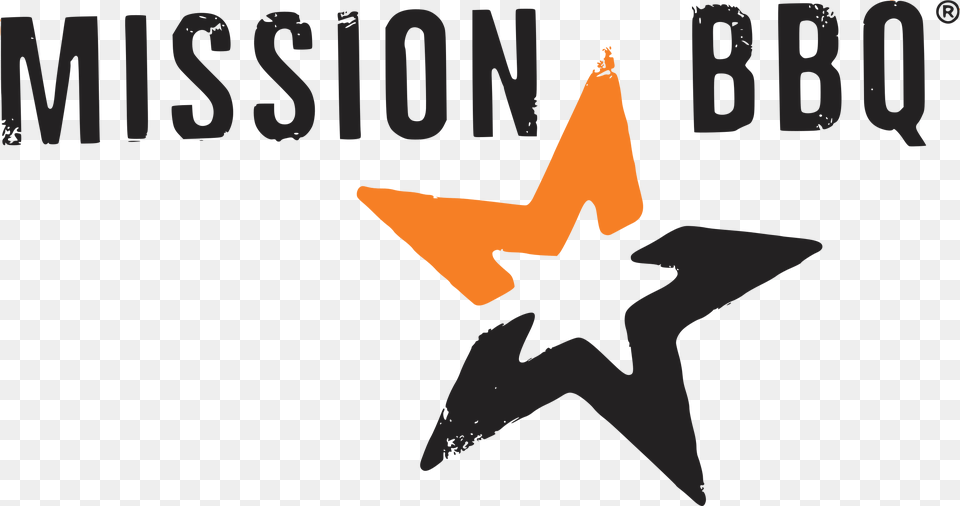 Mission Bbq Logo Transparent Svg Mission Bbq, Star Symbol, Symbol, Animal, Fish Png Image