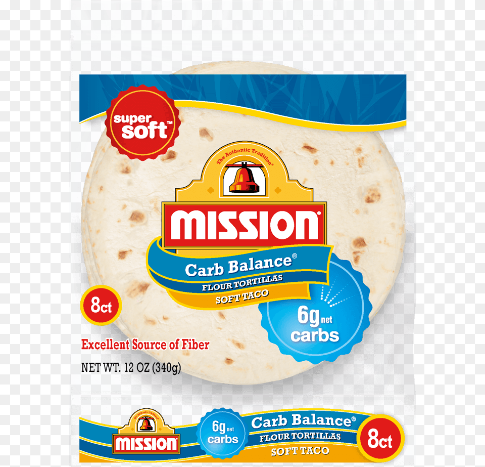 Mission Carb Balance Tortillas, Bread, Food, Pancake, Tortilla Free Png