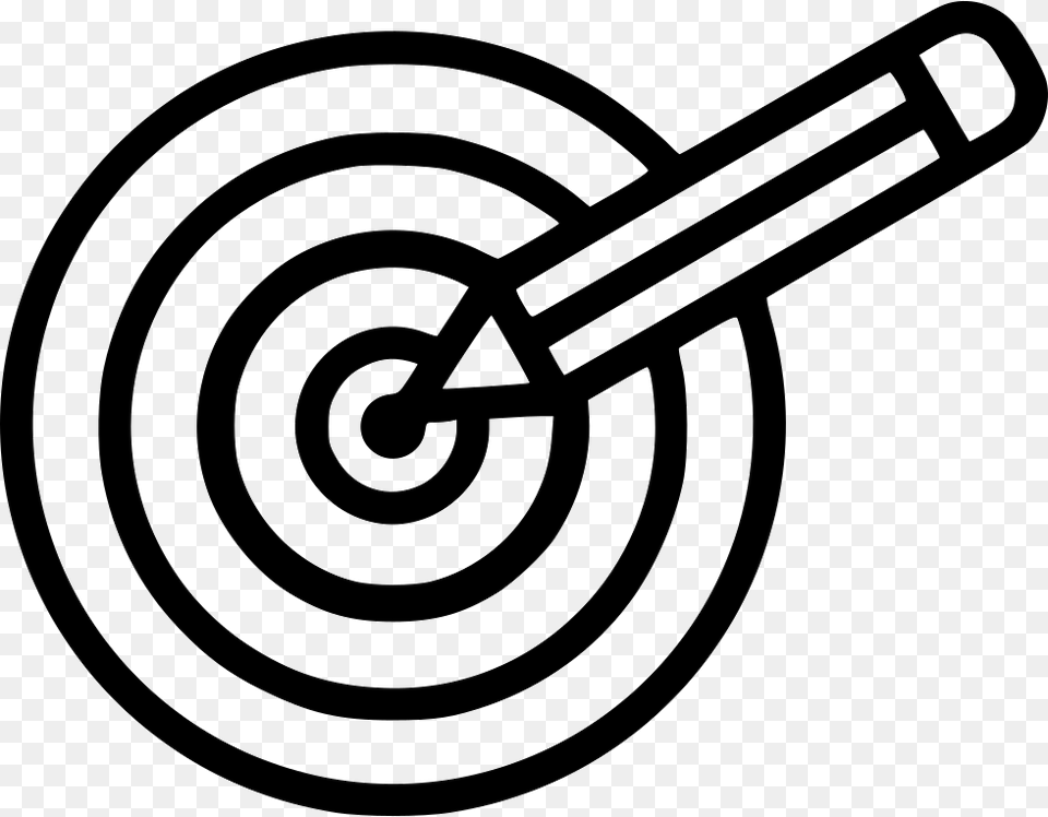Mission Clipart Target Goals Clipart Black And White, Spiral, Ammunition, Grenade, Weapon Free Transparent Png