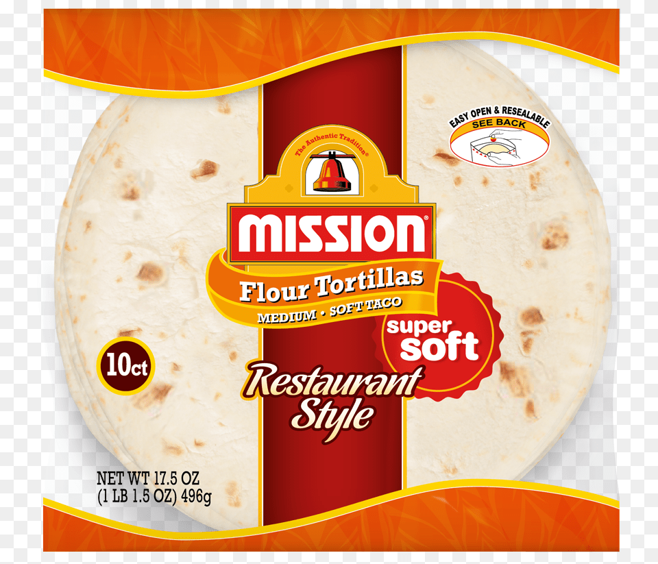Mission Flour Tortillas Mission Soft Taco Flour Tortillas, Bread, Food, Pancake, Tortilla Free Png Download