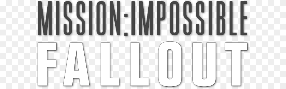 Mission Impossible Fallout Logo, Text, Publication, Gate Png Image