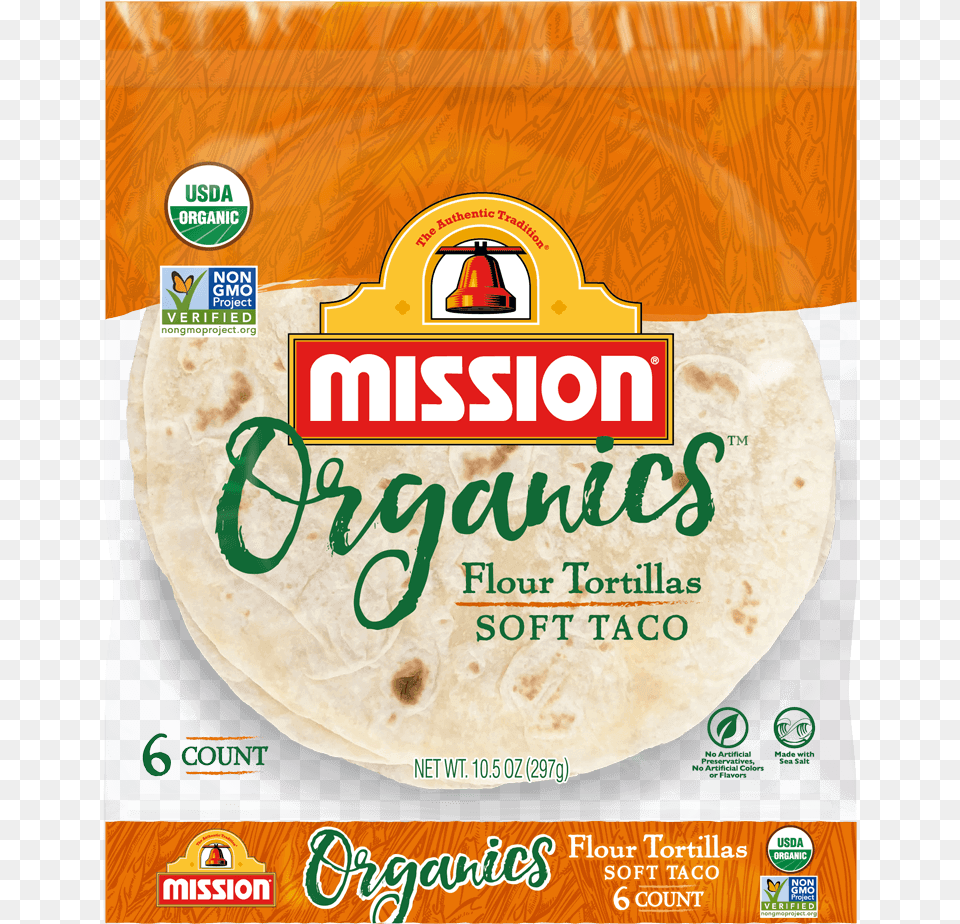 Mission Organic Tortilla Ingredients, Bread, Food, Pancake, Birthday Cake Free Png Download