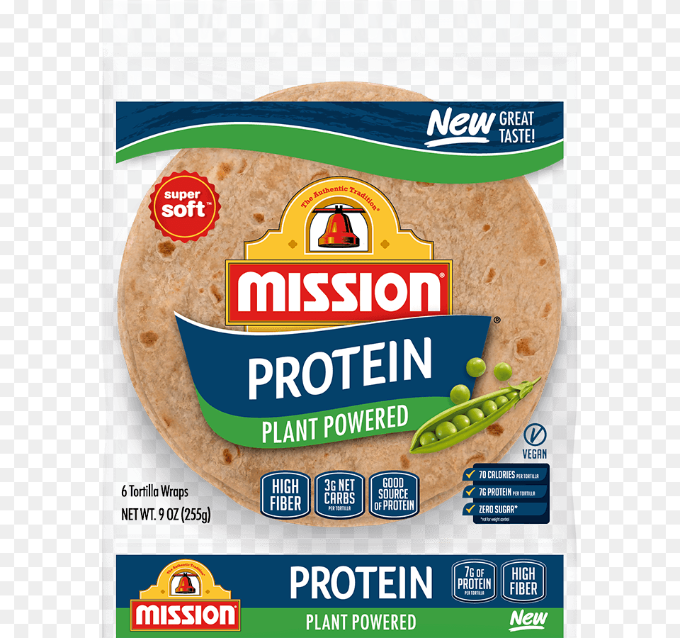 Mission Protein Plant Powered Tortilla, Bread, Food, Ball, Tennis Free Transparent Png