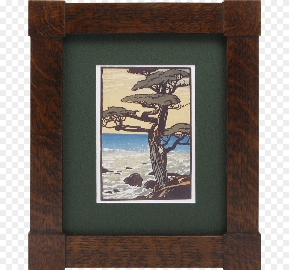Mission Tenon Wood Frame Arts Crafts Block Prints, Art, Painting Png Image