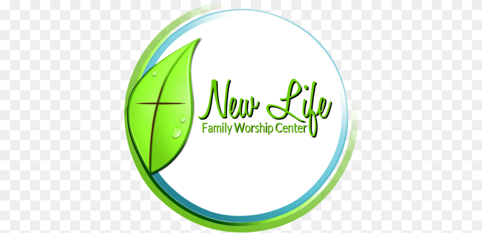 Missions New Life Family Worship Center, Green, Leaf, Plant, Logo Free Png Download
