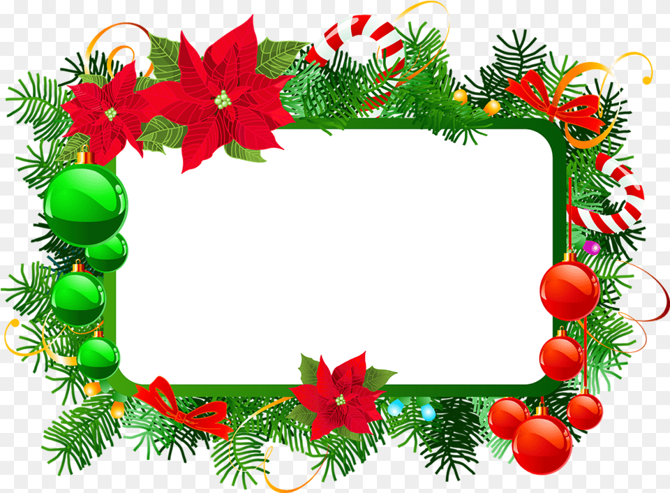 Missis Christmas Frame Clipart Full Christmas Frame Clip Art, Leaf, Plant, Wreath, Green Free Png Download