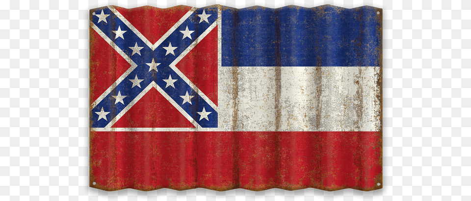 Mississippi Corrugated State Flag Png Image