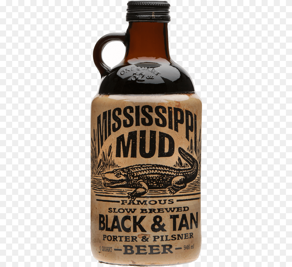 Mississippi Mud Black Amp Tan Slow Brewed Beer Mississippi Mud Black Amp Tan Mississippi Brewing, Alcohol, Beverage, Bottle, Beer Bottle Free Png Download