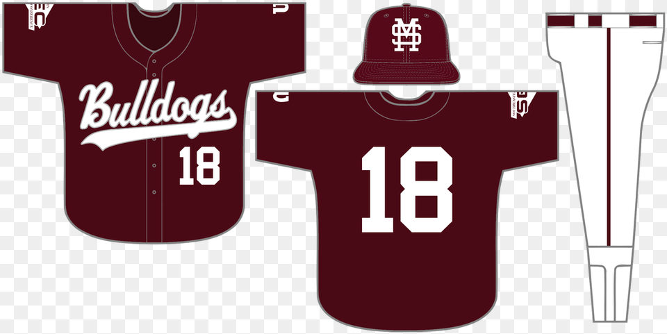 Mississippi State Baseball Home Jersey, Baseball Cap, Shirt, Maroon, Hat Png Image