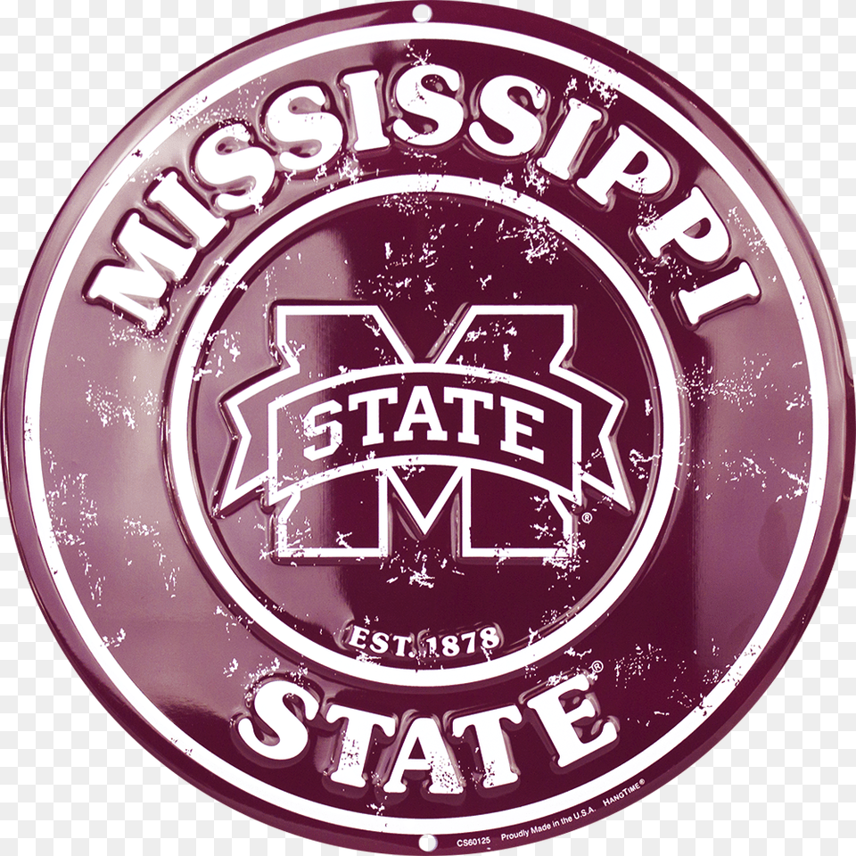 Mississippi State Bulldogs Circle Signs Mississippi State University, Logo, Badge, Symbol, Emblem Free Png