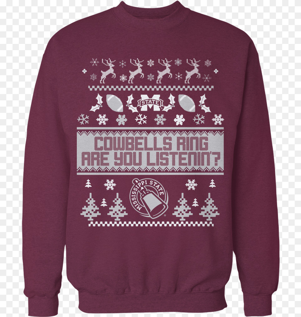Mississippi State Bulldogs Dentist Ugly Christmas Sweater, Clothing, Hoodie, Knitwear, Sweatshirt Free Png