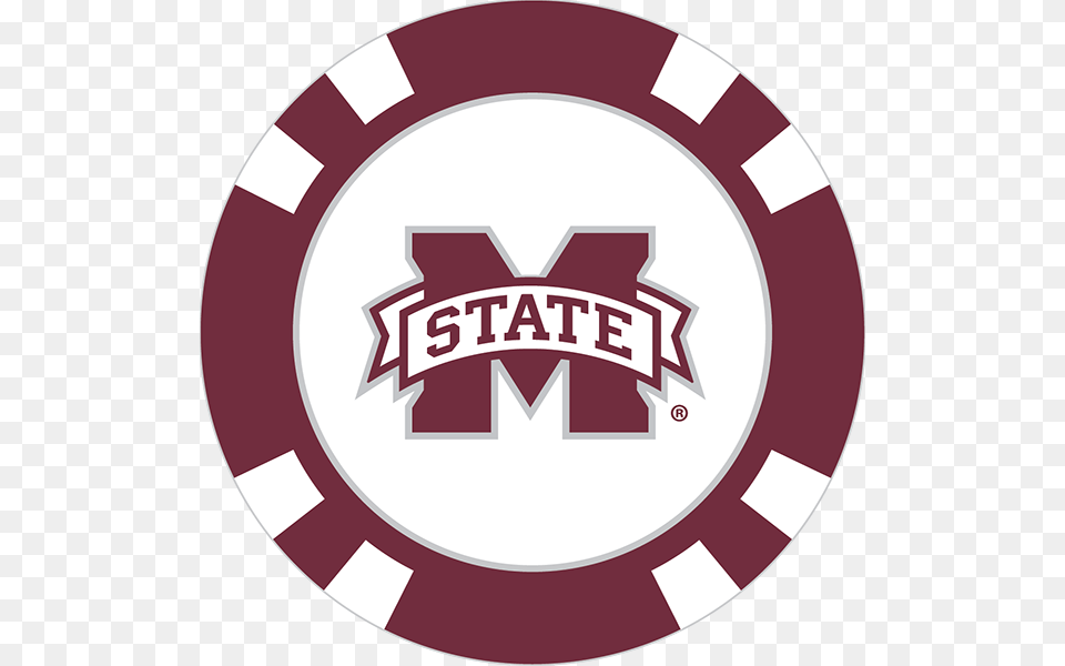 Mississippi State Bulldogs Poker Chip Ball Marker, Logo, Food, Ketchup Png
