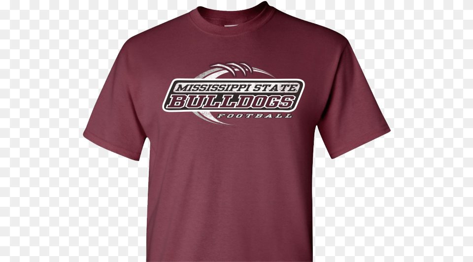 Mississippi State Bulldogs Shirt Of The For Adult, Clothing, Maroon, T-shirt Free Png