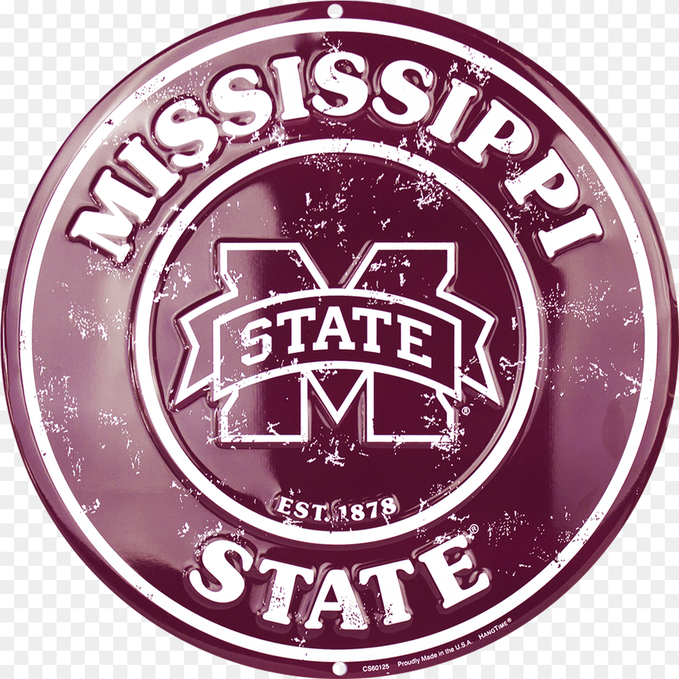 Mississippi State Embossed Metal Circular Sign Language, Logo, Badge, Symbol, Emblem Free Transparent Png