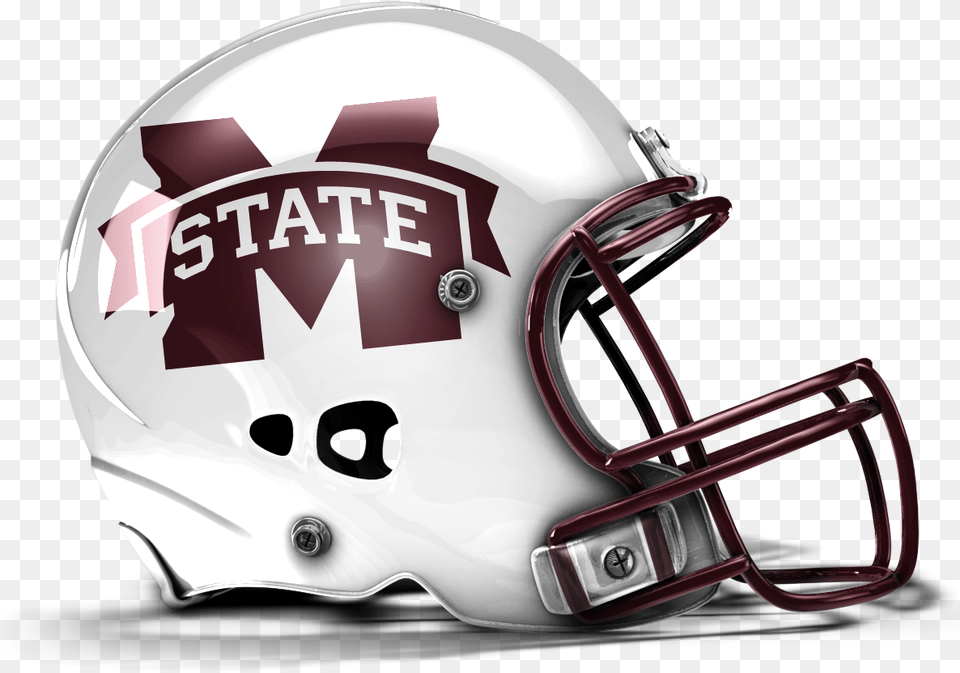 Mississippi State Football Helmet Football Helmet With Number, American Football, Football Helmet, Person, Playing American Football Free Png Download