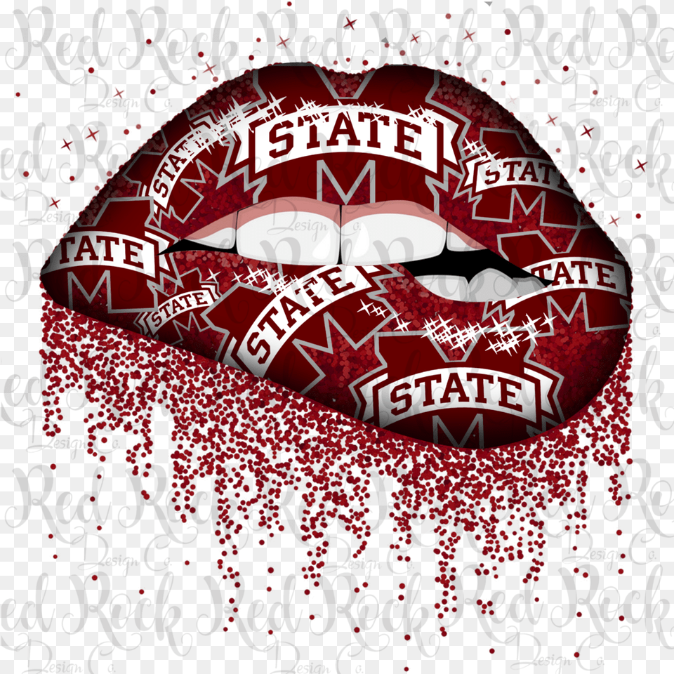 Mississippi State Glitter Lips Kansas City Chiefs Advertisement, Poster, Maroon, Fireworks Free Transparent Png