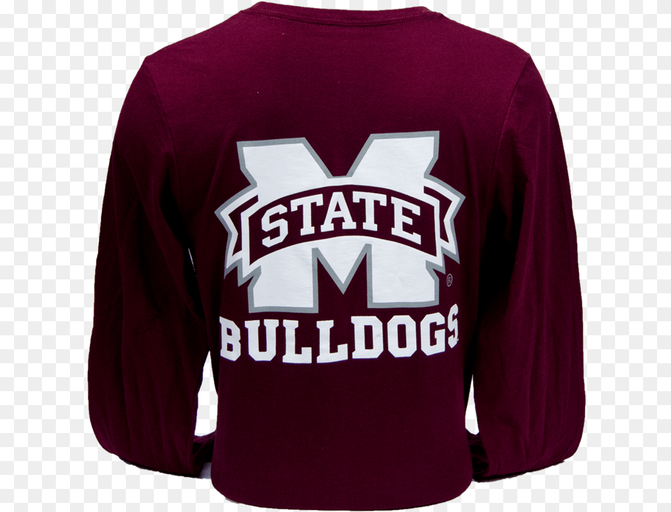 Mississippi State University, Clothing, Long Sleeve, Maroon, Shirt Free Png