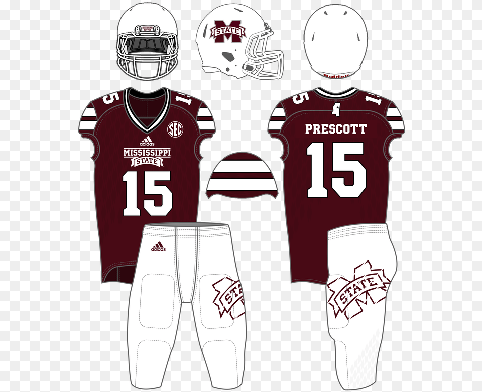 Mississippi State University Northwestern State Football Uniforms, Clothing, Helmet, Shirt, American Football Free Transparent Png