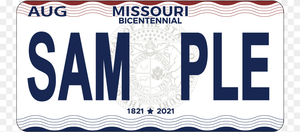 Missouri Bicentennial License Plate, License Plate, Transportation, Vehicle Png