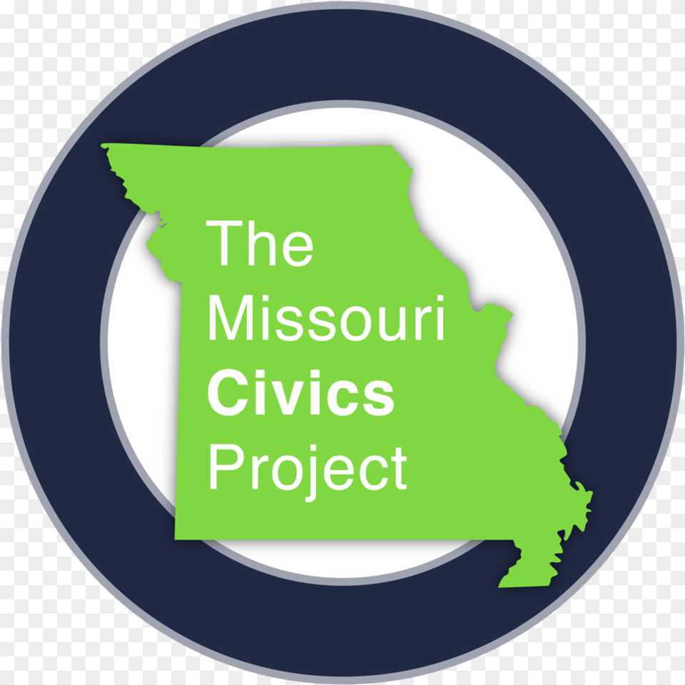 Missouri Civics Logo Circle, Green, Disk Free Png Download