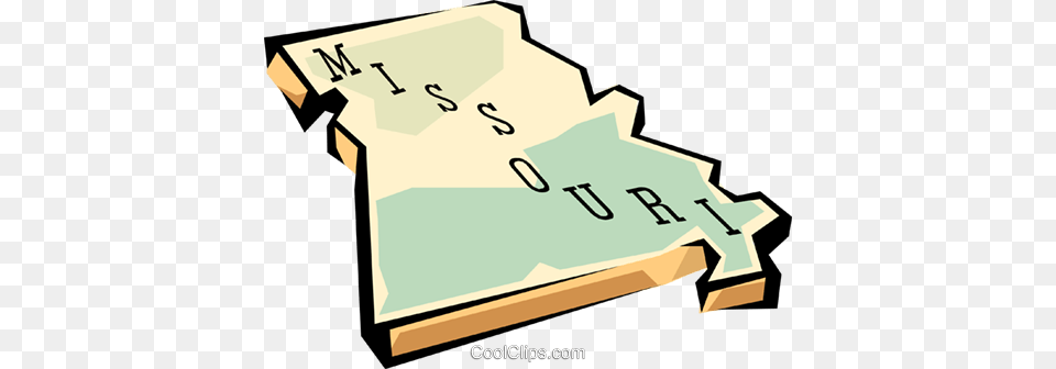 Missouri State Map Royalty Vector Clip Art Illustration, Text Png Image