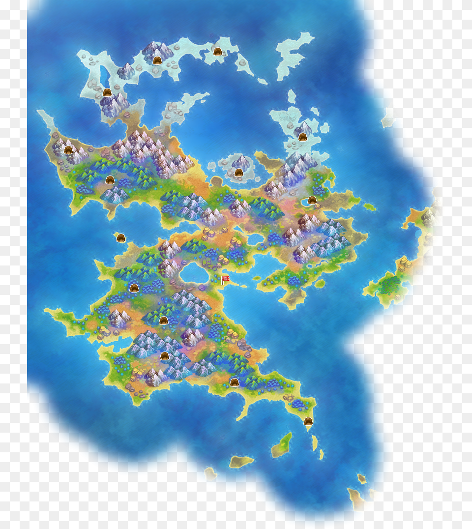 Mist Continent Pokmon Super Mystery Dungeon Karte, Chart, Plot, Water, Sea Free Png Download